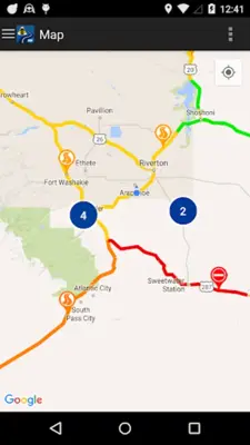 Wyoming 511 android App screenshot 2
